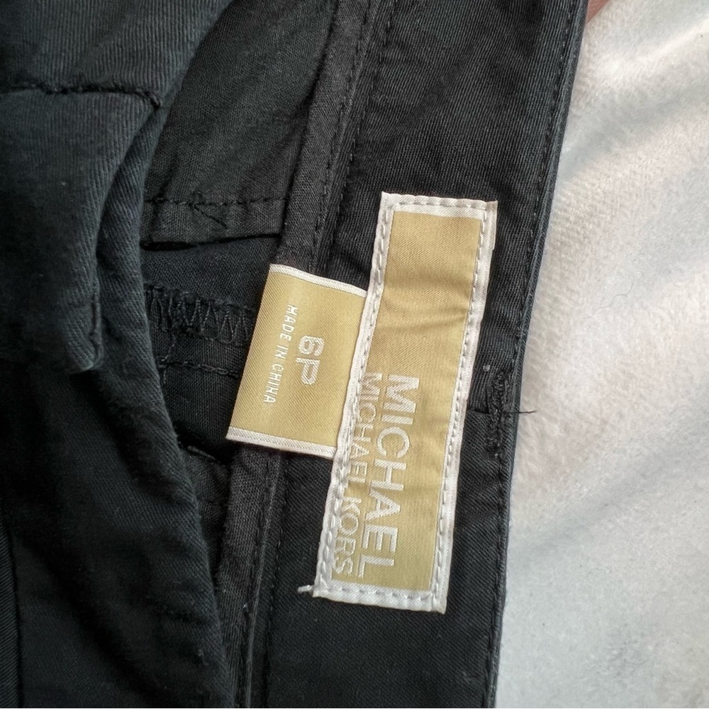 MICHAEL by Michael Kors cotton/spandex ankle pants buckle details - Picture 8 of 9